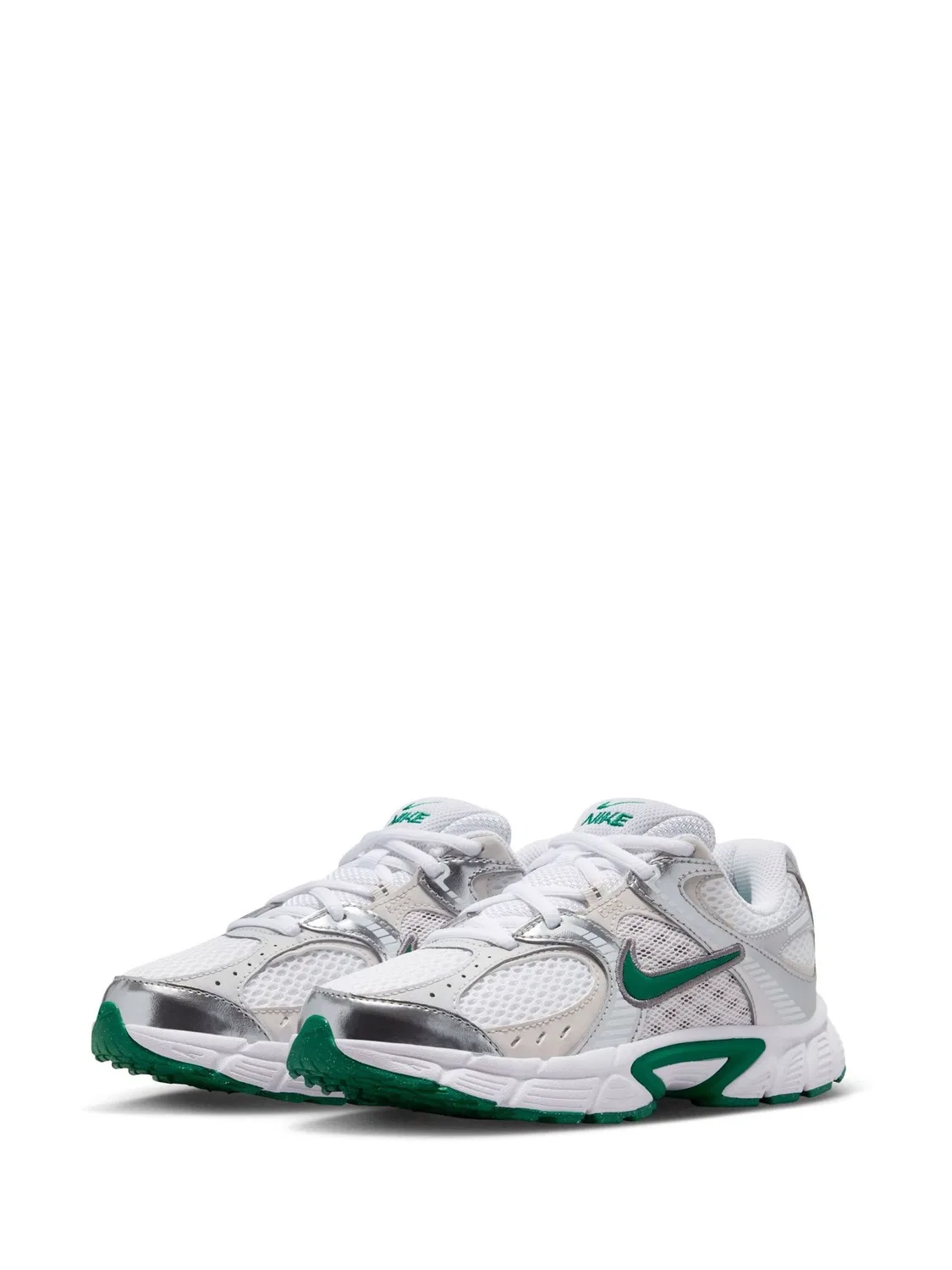Кроссовки Nike V5 Runner, белый/серебристо-зеленый — фото 2