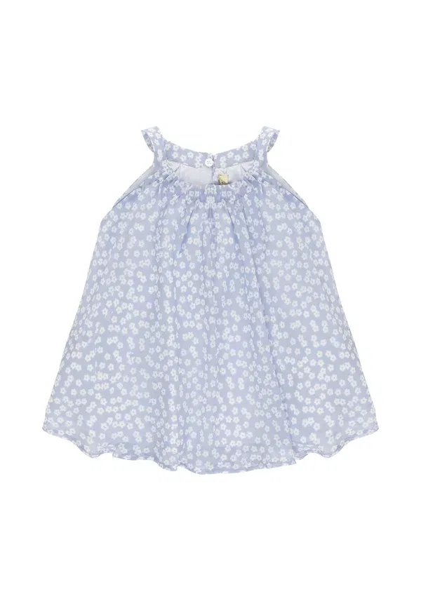 Блуза с цветочным принтом Top Stella Mccartney Kids, celeste, светло-голубой