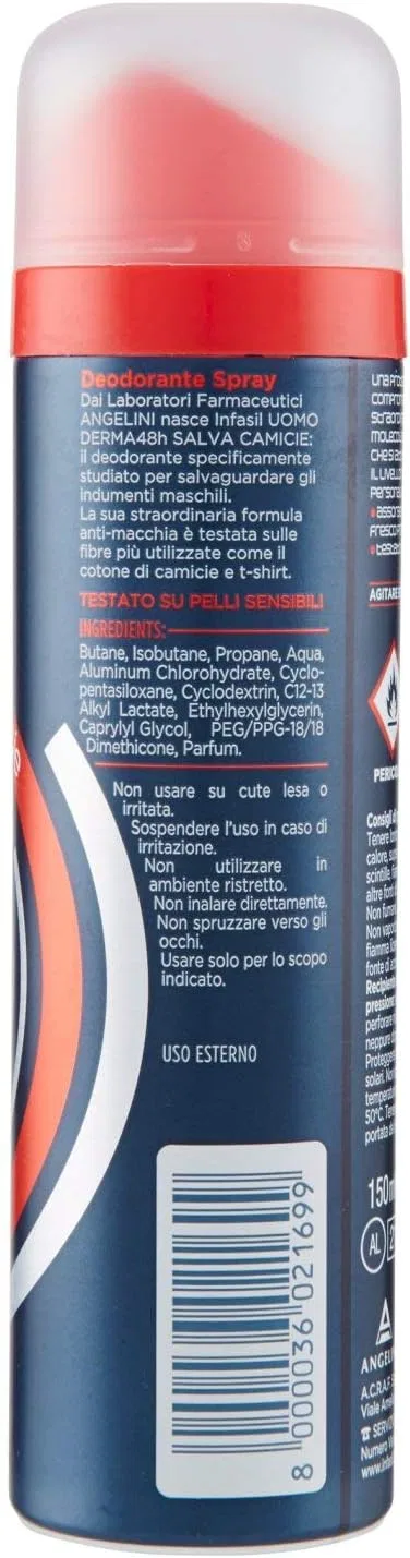 Дезодорант для мужчин Infasil Derma 48h, 150 мл — фото 4