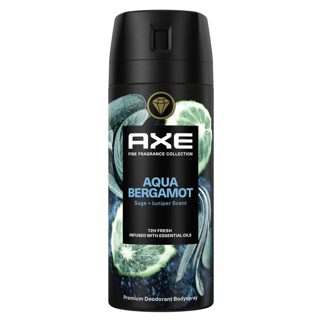 Дезодорант-антиперспирант AXE Premium Body Spray Aqua Bergamot, без солей алюминия, 150 мл, набор 8 шт. — фото 3