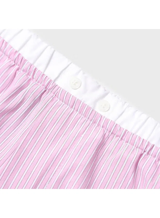 Шорты с цветными блоками Zara, белый/лиловый — фото 4
