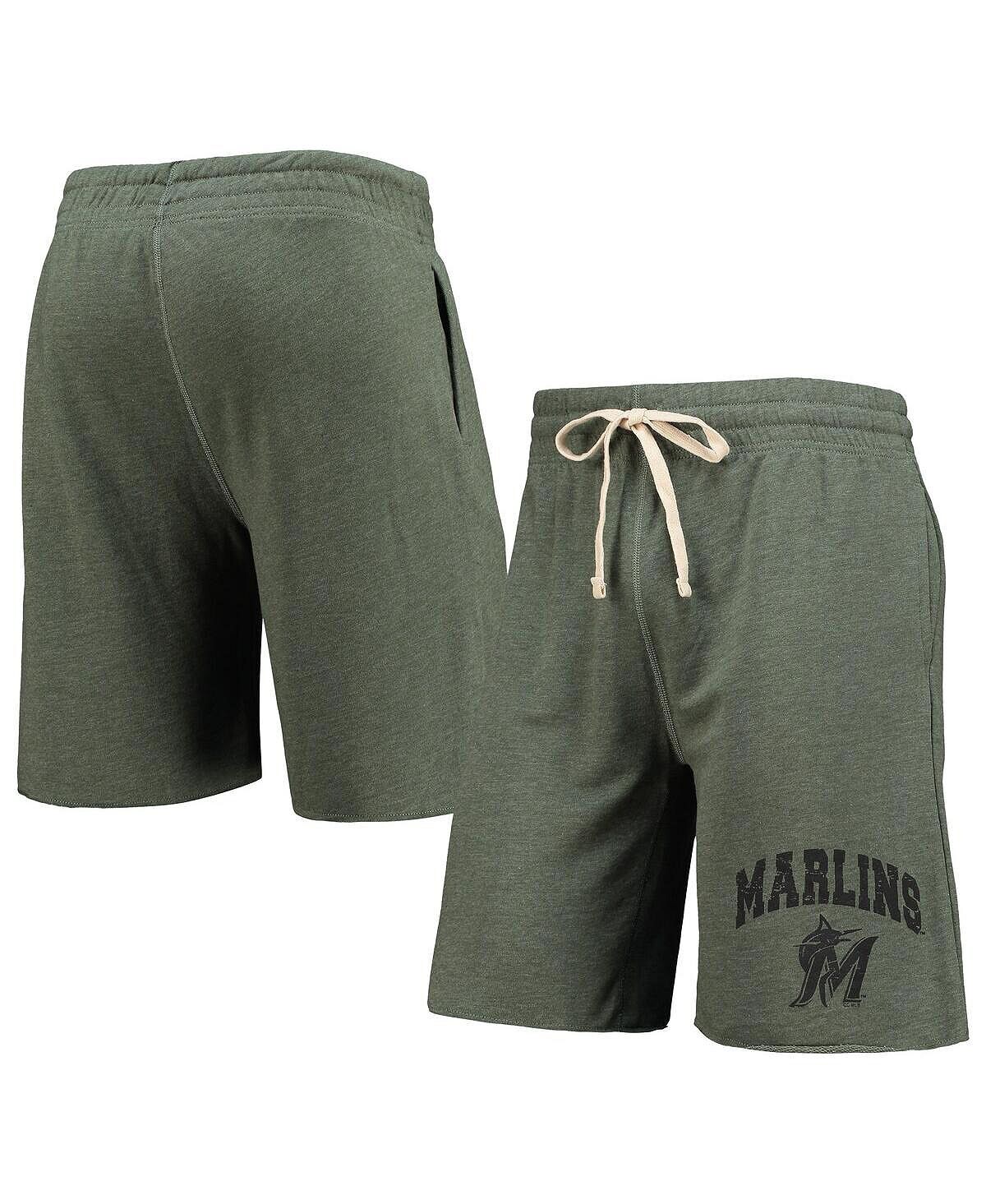 

Мужские зеленые шорты из трикотажа с логотипом miami marlins mainstream Concepts Sport, зеленый