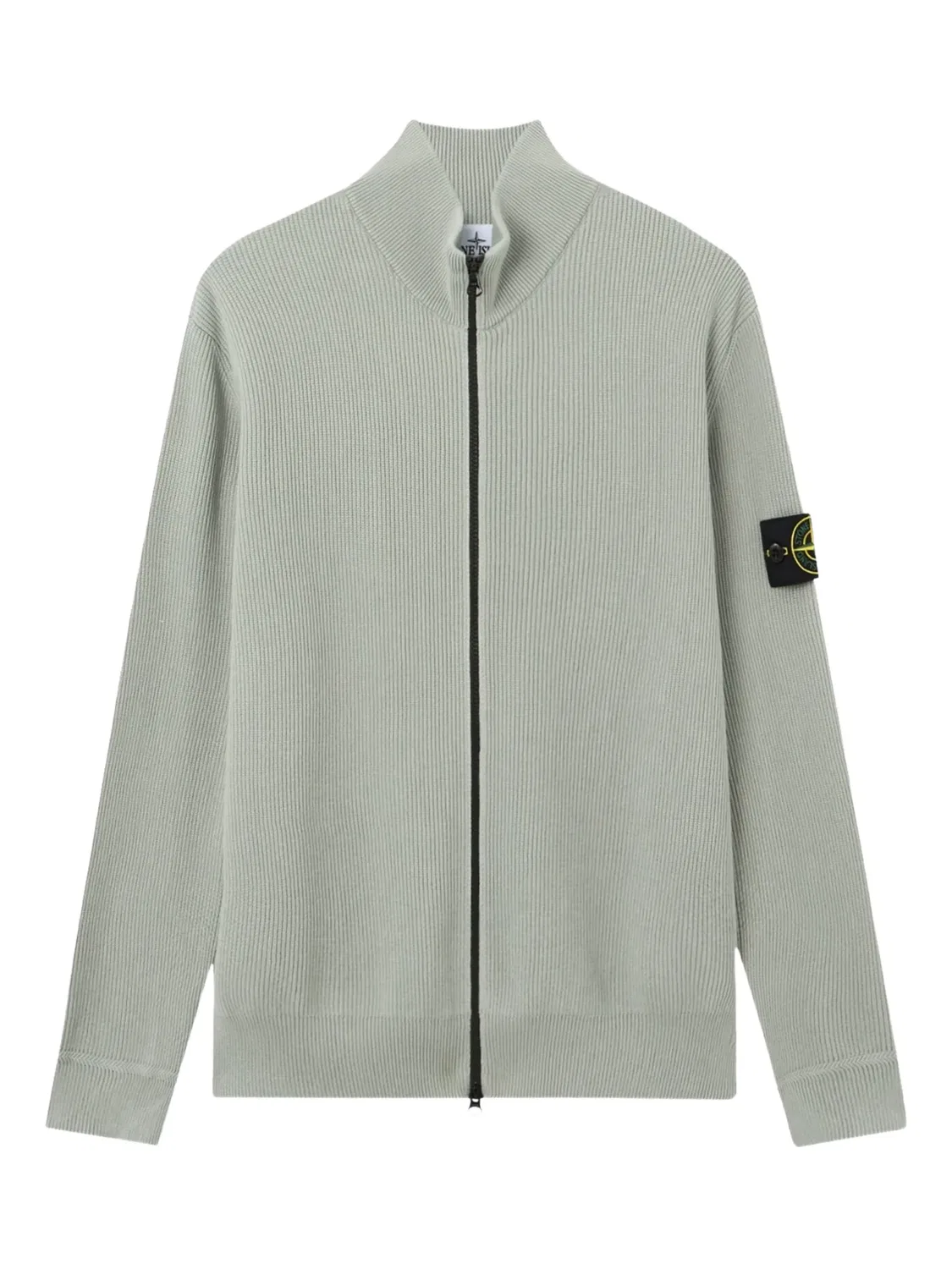 Кардиган с застежкой на молнии Stone Island, зеленый