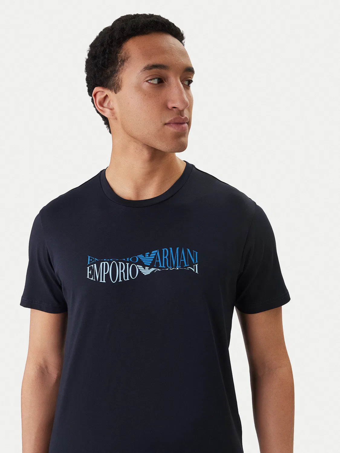 Мужская футболка Emporio Armani, синий — фото 4
