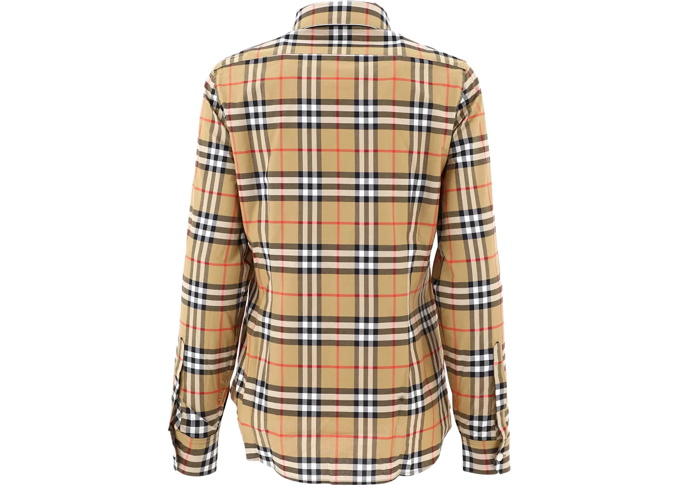 Женская рубашка свободного кроя с принтом Burberry, Antique Yellow — фото 2