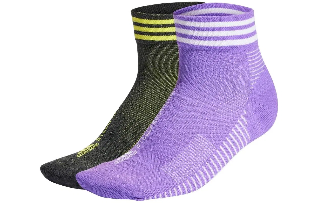 Женские носки с принтом Adidas, Green Purple