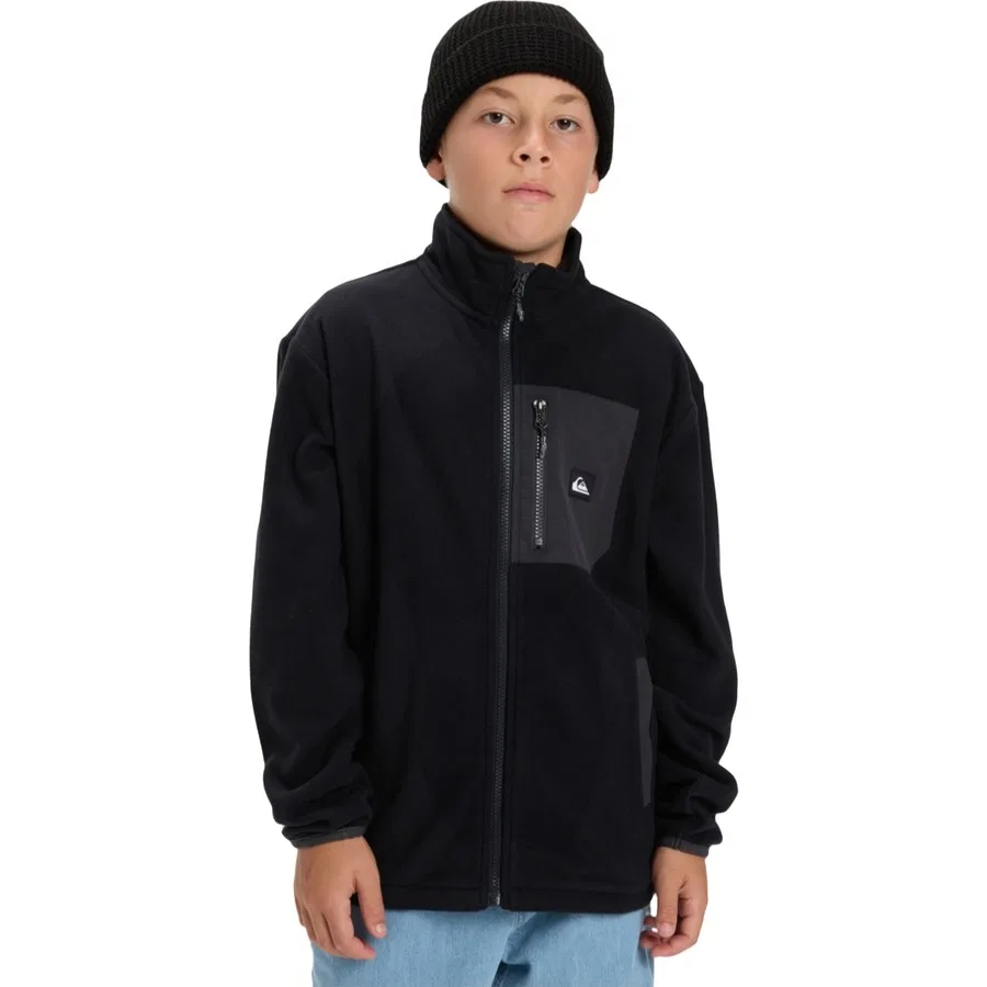 Детская флисовая куртка с молнией Ice Fields Fz Quiksilver, Черный