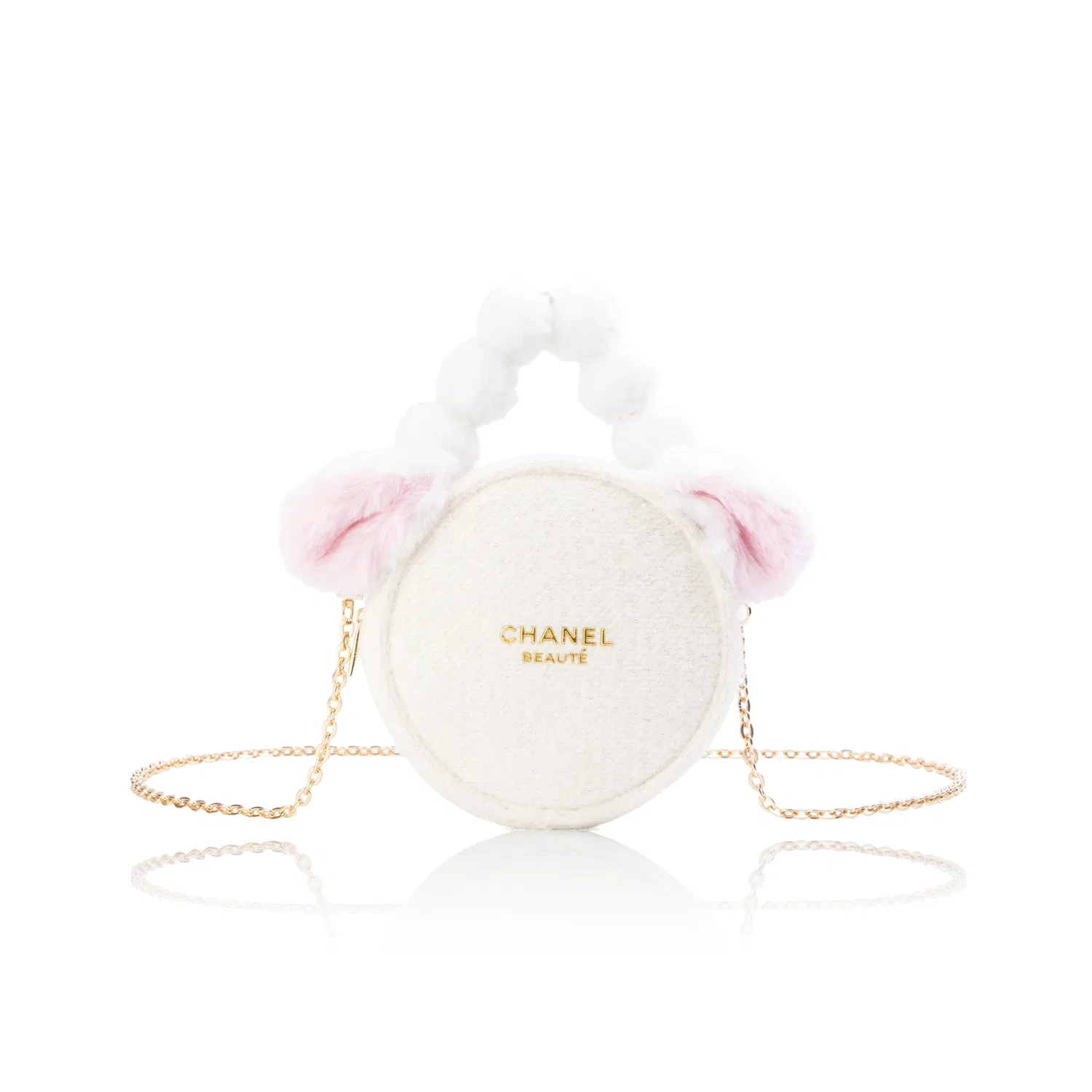 Женская косметичка-органайзер с принтом Модель Cloud Velvet Pink Earrings CHANEL, Розовый