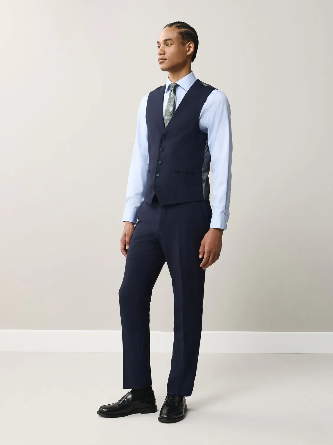 Жилет классический Essential Suit Next, темно-синий — фото 2