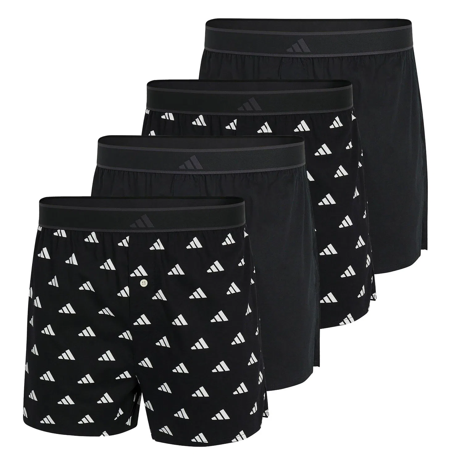 Мужские боксеры из мягкого хлопка Adidas, Цвет Bunt Baumwollweiß