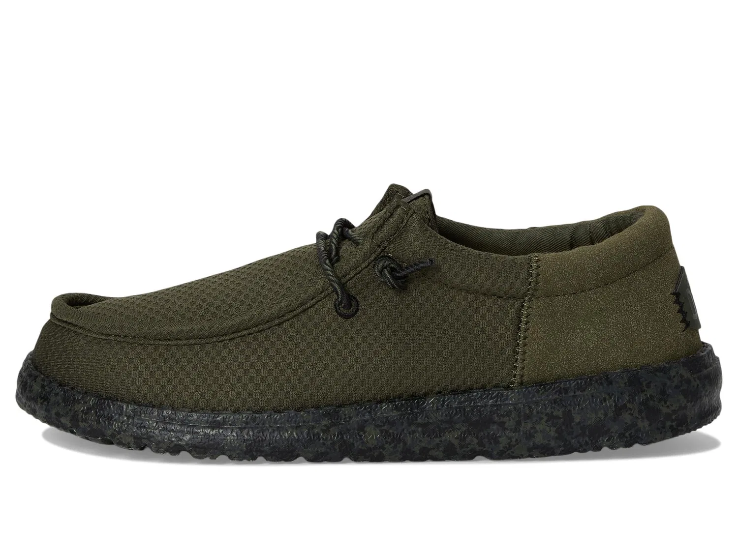 Детские кроссовки Slip-On с принтом Wally Funk Nu Splatter HEYDUDE, Oliva — фото 4