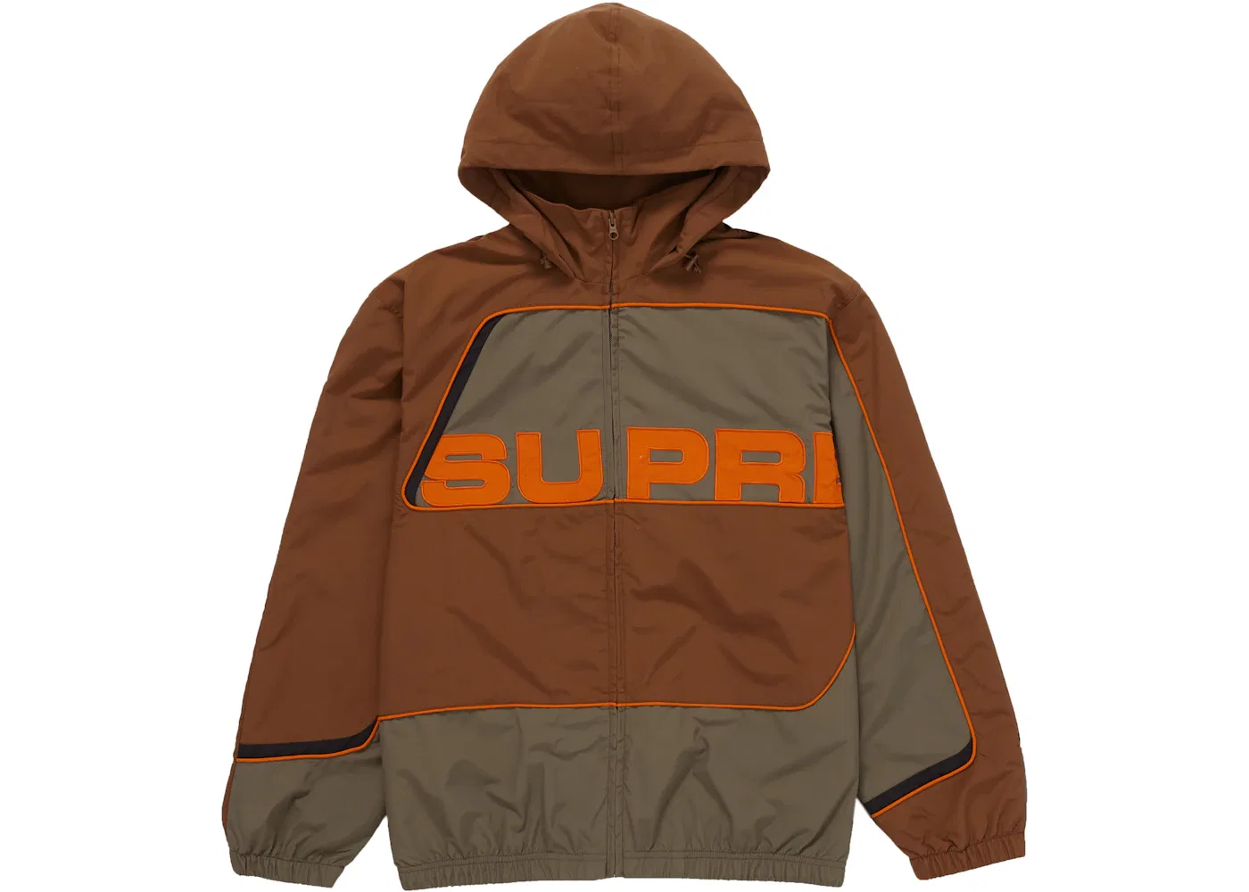 Мужская куртка-бомбер Supreme S Paneled Track Jacket, Brown