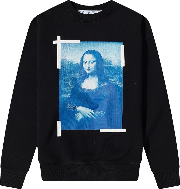 

Толстовка Off-White Monalisa Over Crewneck 'Black', черный