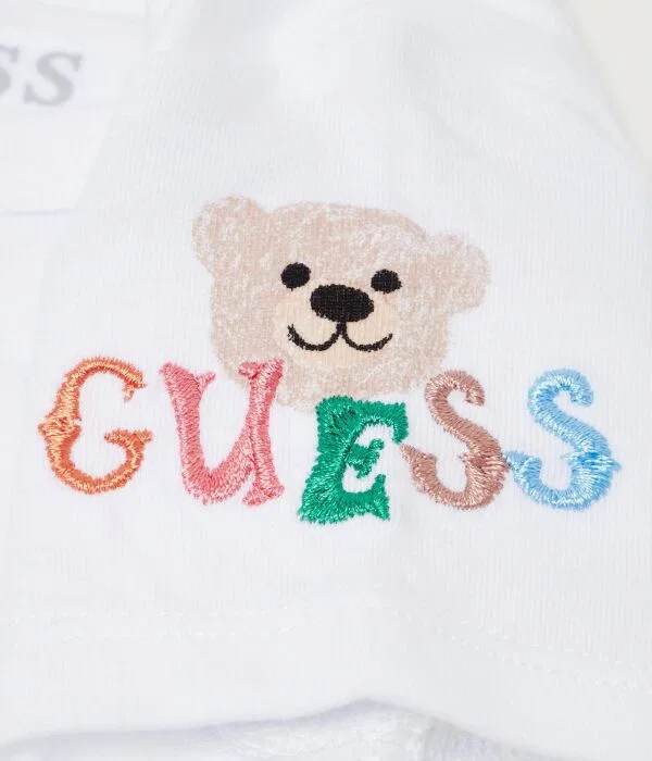 Детский комплект для девочек хлопковый Guess, Écru — фото 4