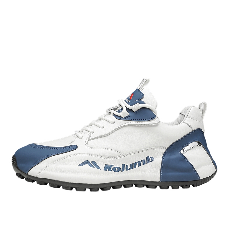 

Kolumb Колумб мужские низкие кеды бело-голубые, цвет White Blue