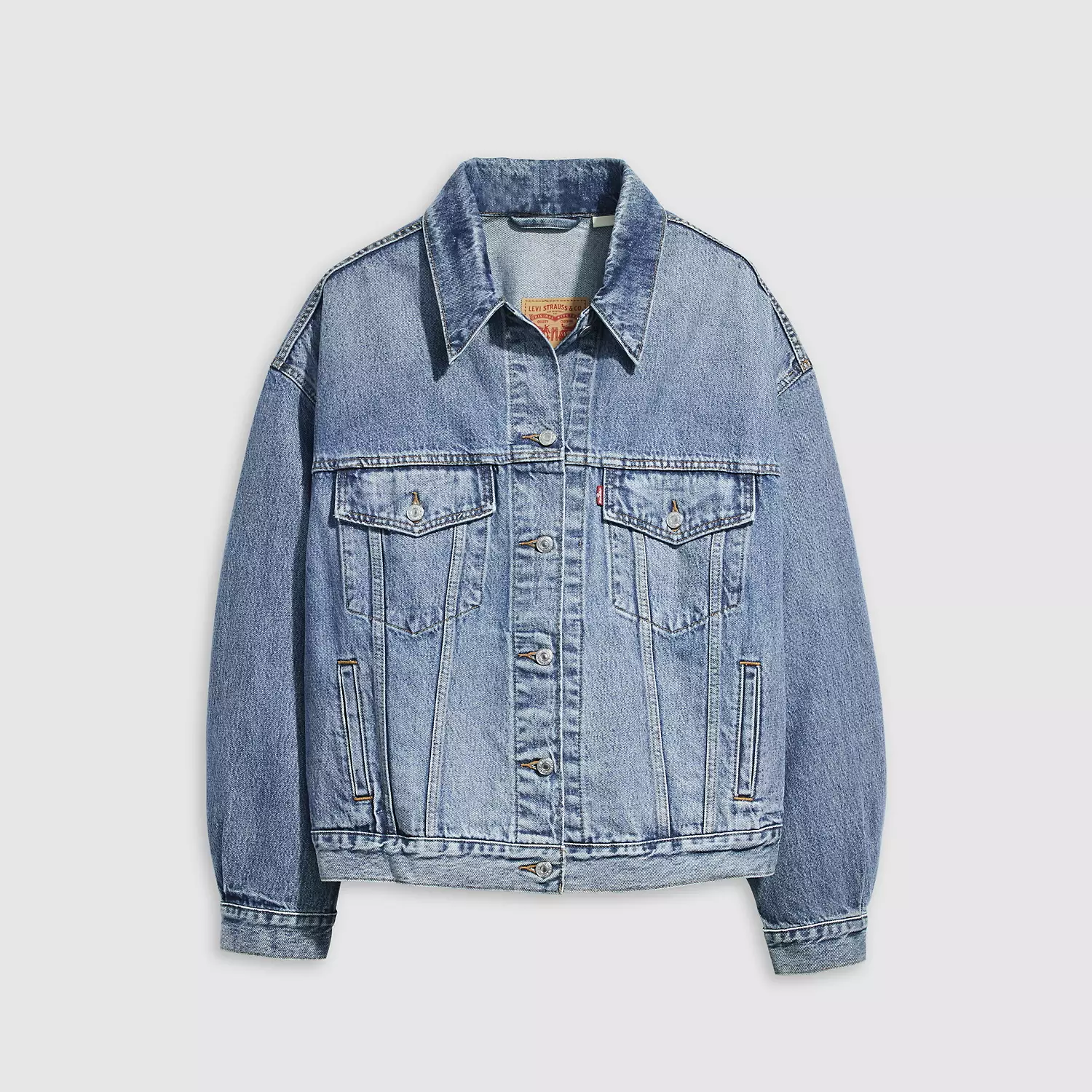 Куртка дальнобойщика 90-х (большие размеры) Levi's, цвет Turning Heads - Light Wash — фото 3