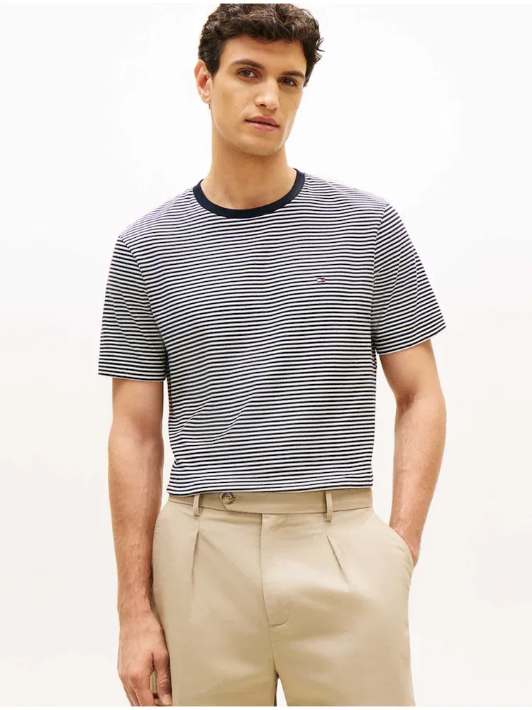 Футболка с полоской TOMMY HILFIGER, Blue
