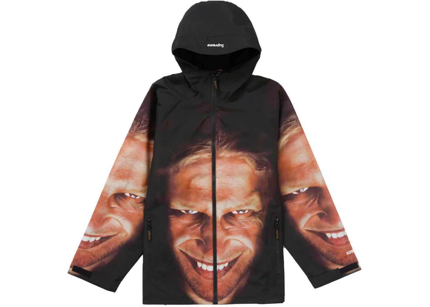 Мужская куртка с капюшоном двусторонняя GORE-TEX Supreme Aphex Twin, Black