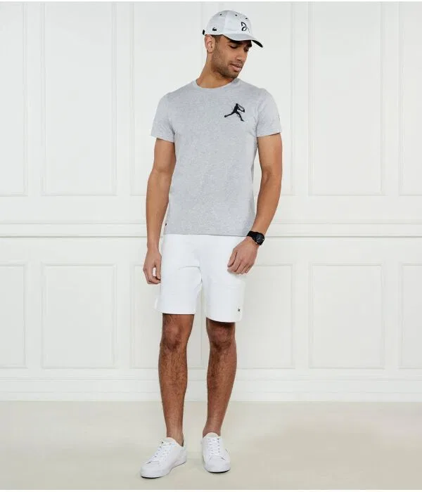 Мужская футболка хлопковая Lacoste, Color Grigio — фото 2