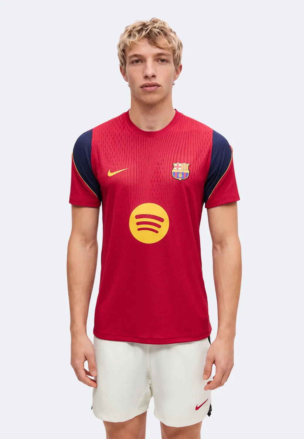 Футболка ФК Барселона Strike Elite - спортивная футболка Nike Performance, Noble Red/Blackened Blue/Mineral Yellow