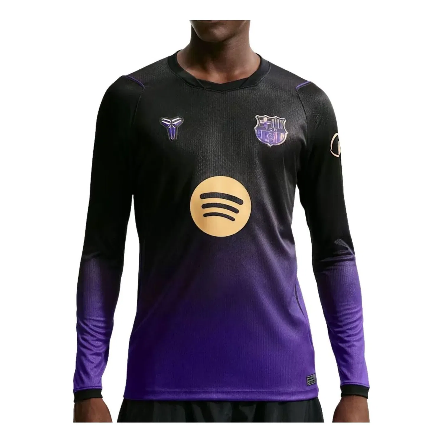 Мужская игровая майка Kobe x F.C. Barcelona 2026/27 Stadium Away Dri-FIT Replica Jersey 'Field Purple Nike, Field Purple/Black/Metallic Gold