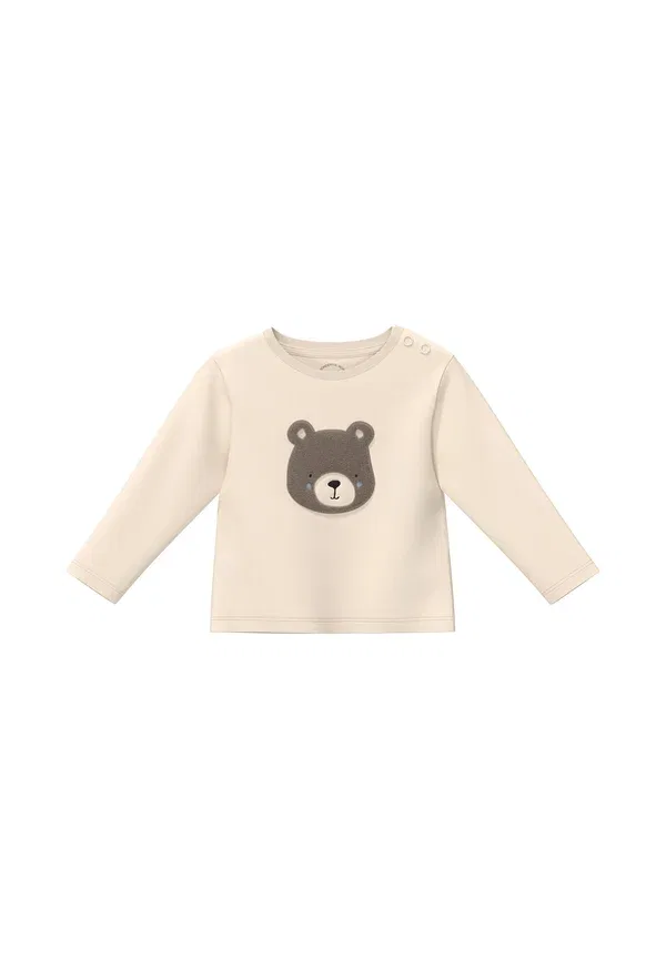 Футболка с животными Long sleeved top S.Oliver, светло-бежевый