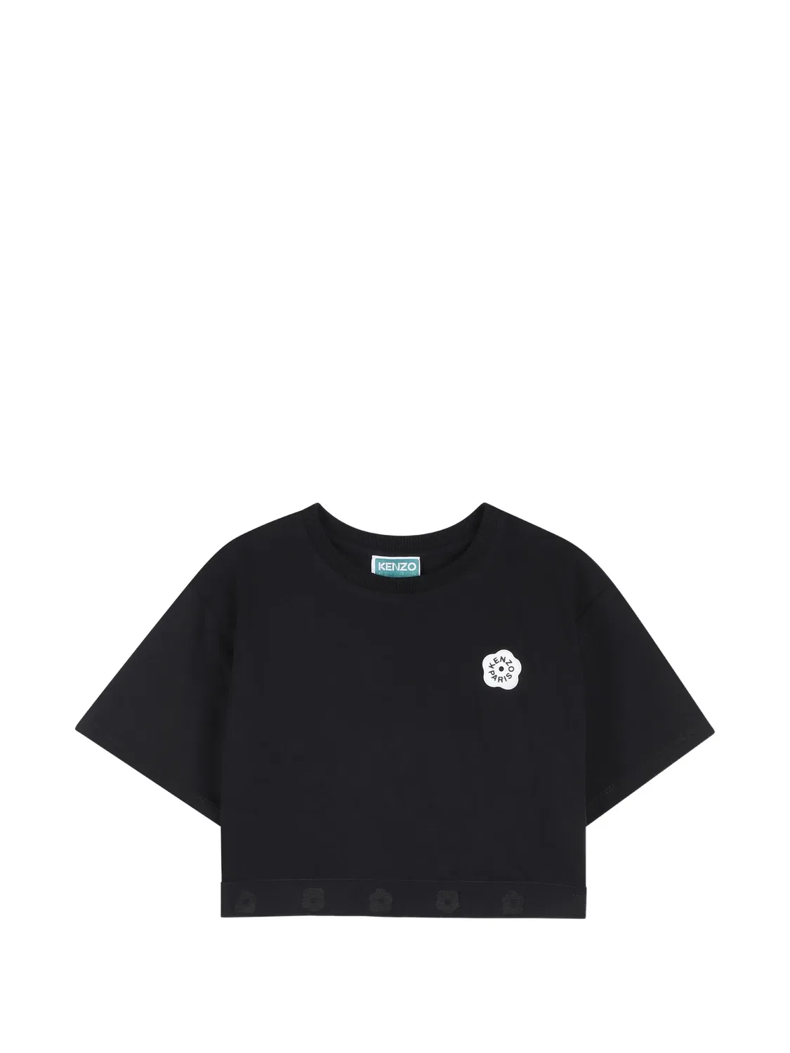 Футболка с нашивкой Boke Flower Kenzo Kids, синий
