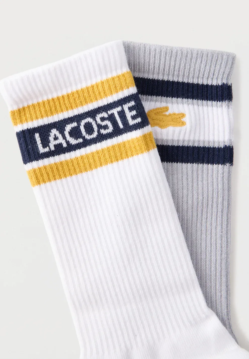 Универсальный набор из 2 пар носков Lacoste, Pebbles Grey/Navy Blue — фото 2