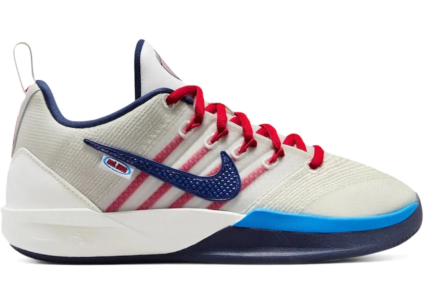 Детские кроссовки для баскетбола Nike Sabrina 3 Nike, Sail/Team Navy/Atom Red/Light Photo Blue