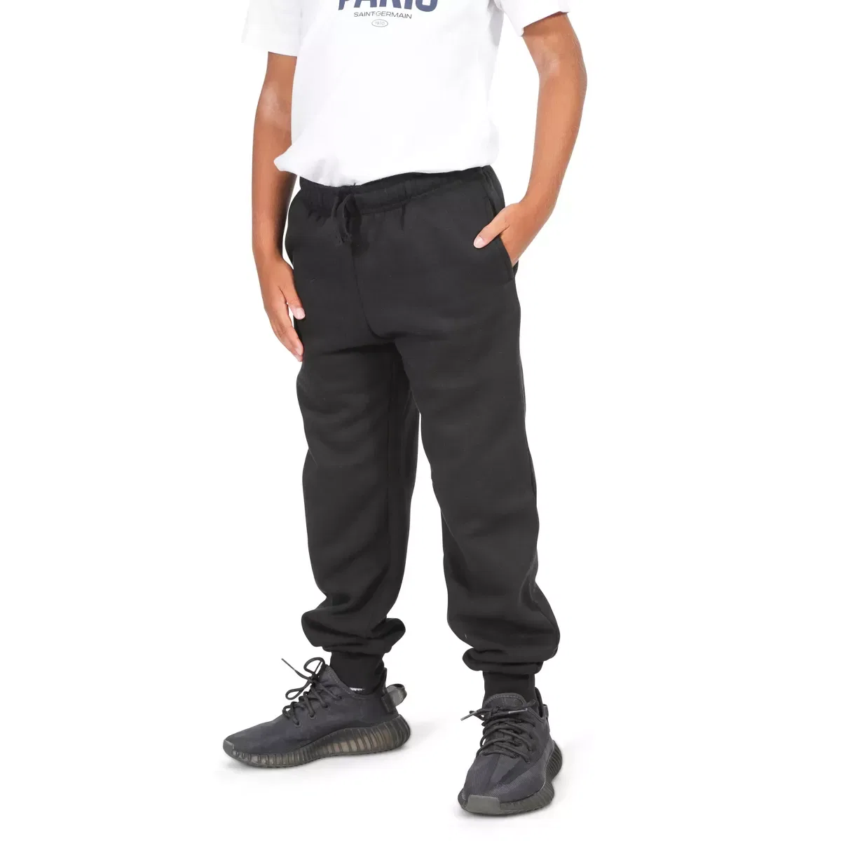 Детские спортивные штаны из флиса с карманами Everyday Kids, Black