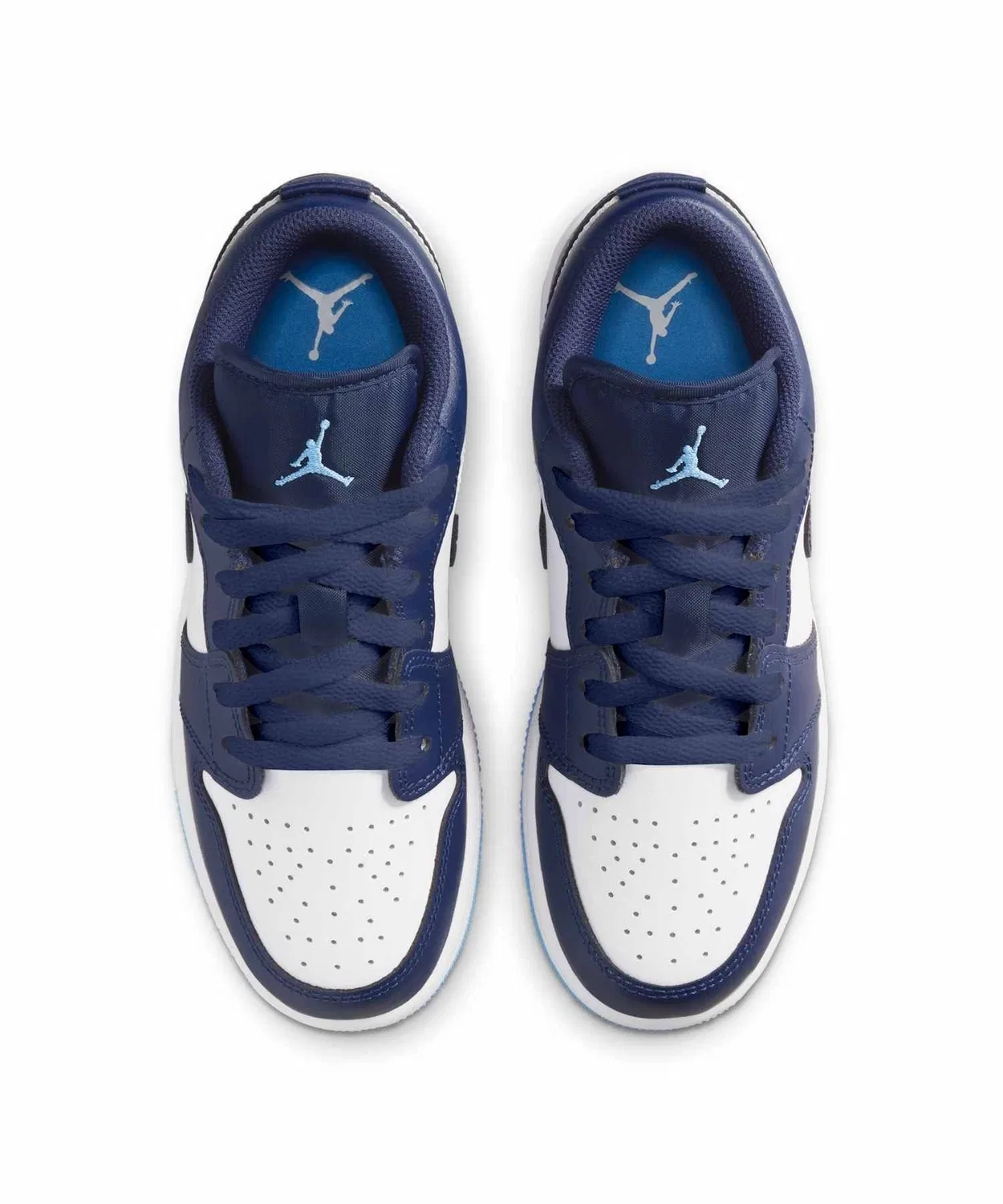 Детские кроссовки с длинным шнурком Air Jordan 1 Low JORDAN BRAND, Midnight Navy — фото 4