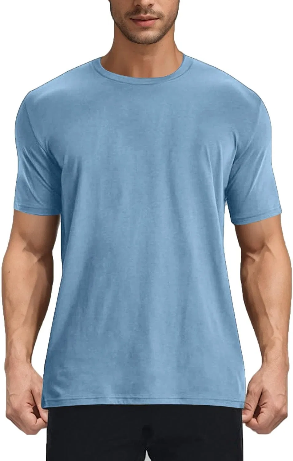 Мужская футболка с коротким рукавом Regular Fit NoxwB, Light Blue