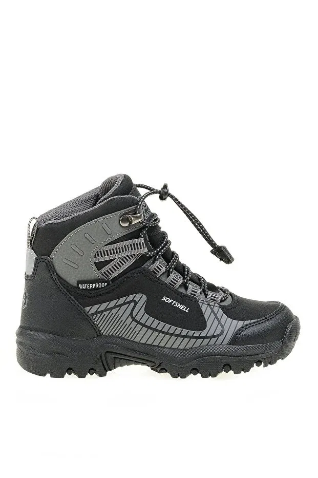 Детские ботинки для мальчиков с коротким каблуком Hammer Jack, Black - Dark Gray