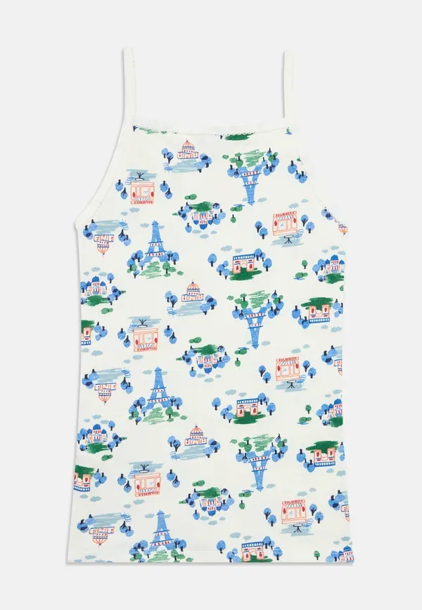 Комплект из 3 маек, хлопок, Chemises 3 pack, Petit Bateau, white/blue, белый/синий — фото 2