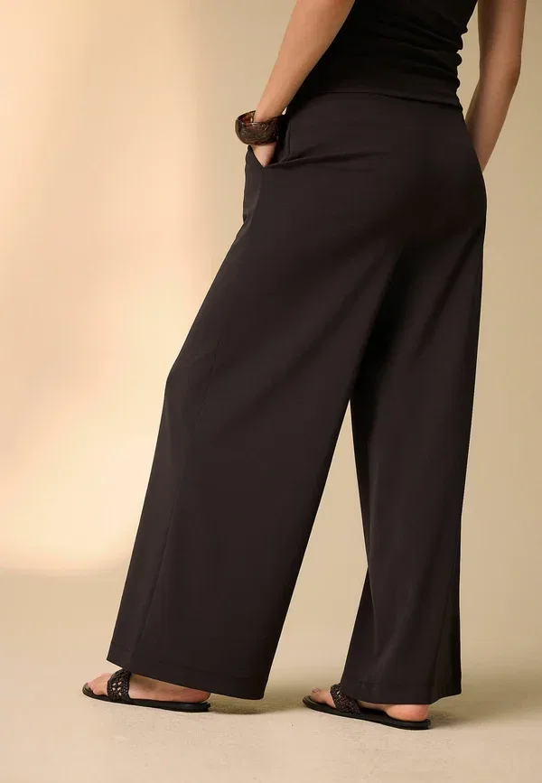 Брюки с завышенной талией Regular fit - wide leg trousers Next, chocolate brown, коричневый/шоколадный — фото 3