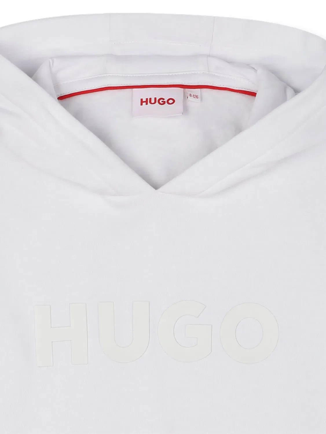 Толстовка с логотипом HUGO, белый — фото 2