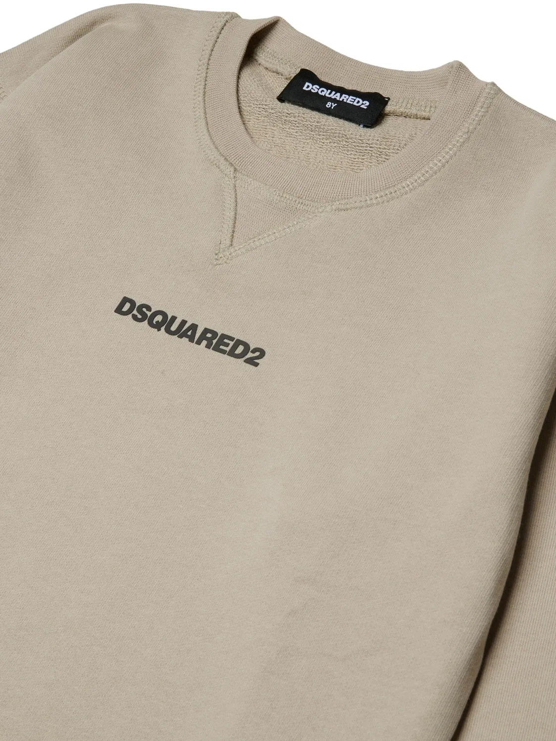 Комплект из топа и брюк с логотипом Dsquared2 Kids, нейтральные цвета — фото 3