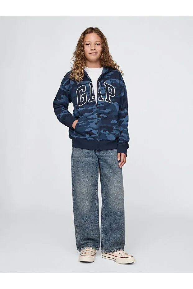 Детская толстовка для мальчиков с принтом Gap, Blue002 — фото 3