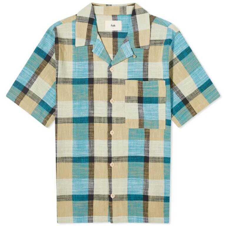 

Рубашка Folk Short Sleeve Soft Collar, мультиколор