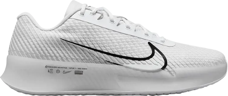 

Кроссовки Nike NikeCourt Air Zoom Vapor 11 HC 'White Black', белый, Белый;серый, Кроссовки Nike NikeCourt Air Zoom Vapor 11 HC 'White Black', белый