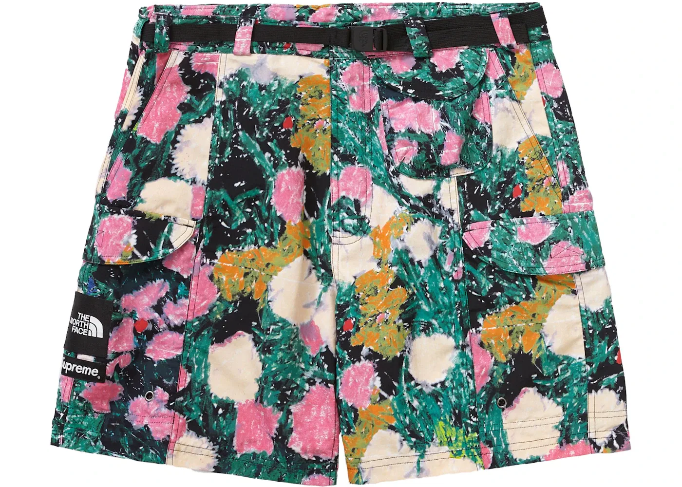 Мужские шорты с принтом Supreme The North Face Flowers