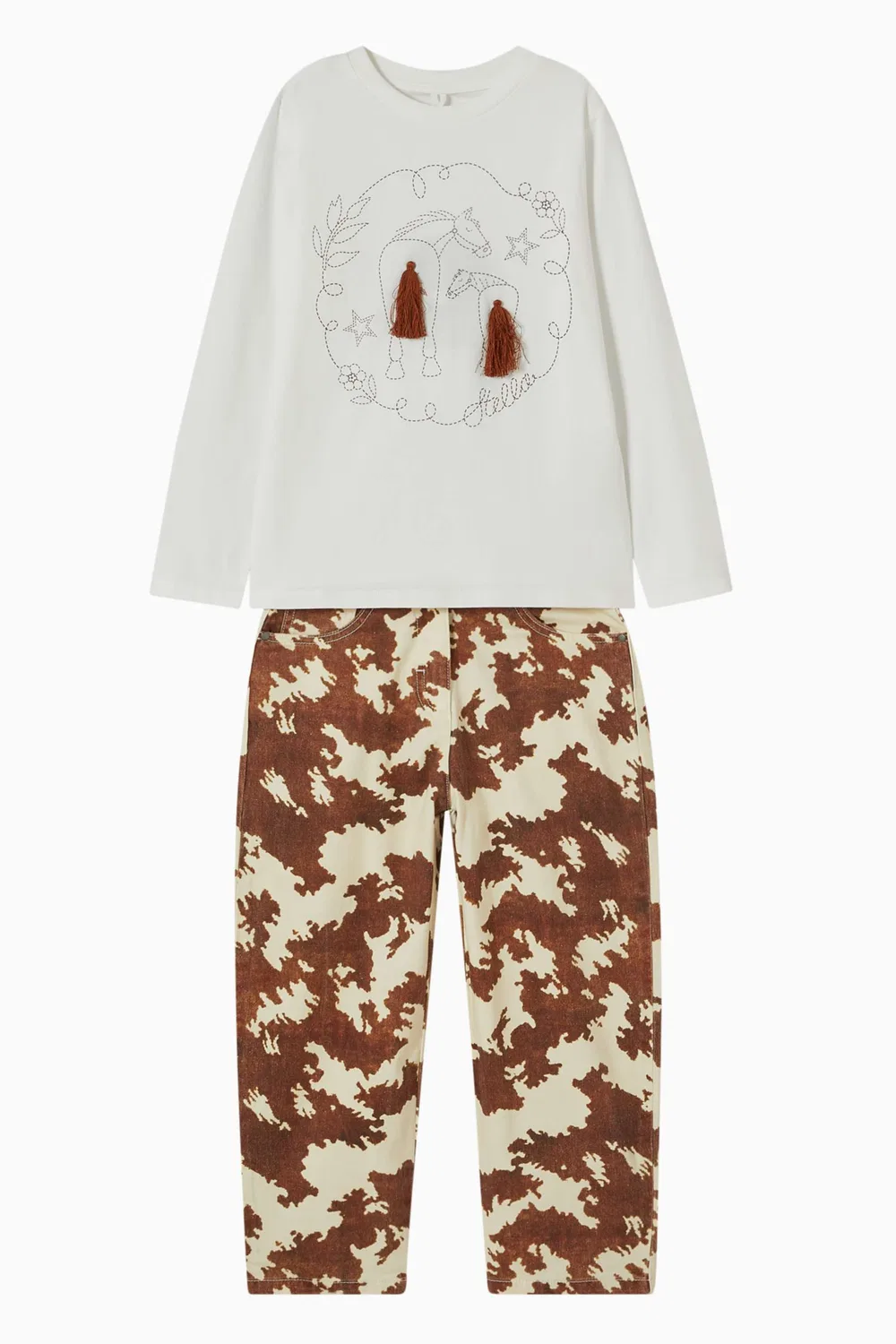Футболка с бахромой Horse Tassel T-shirt Stella McCartney — фото 2