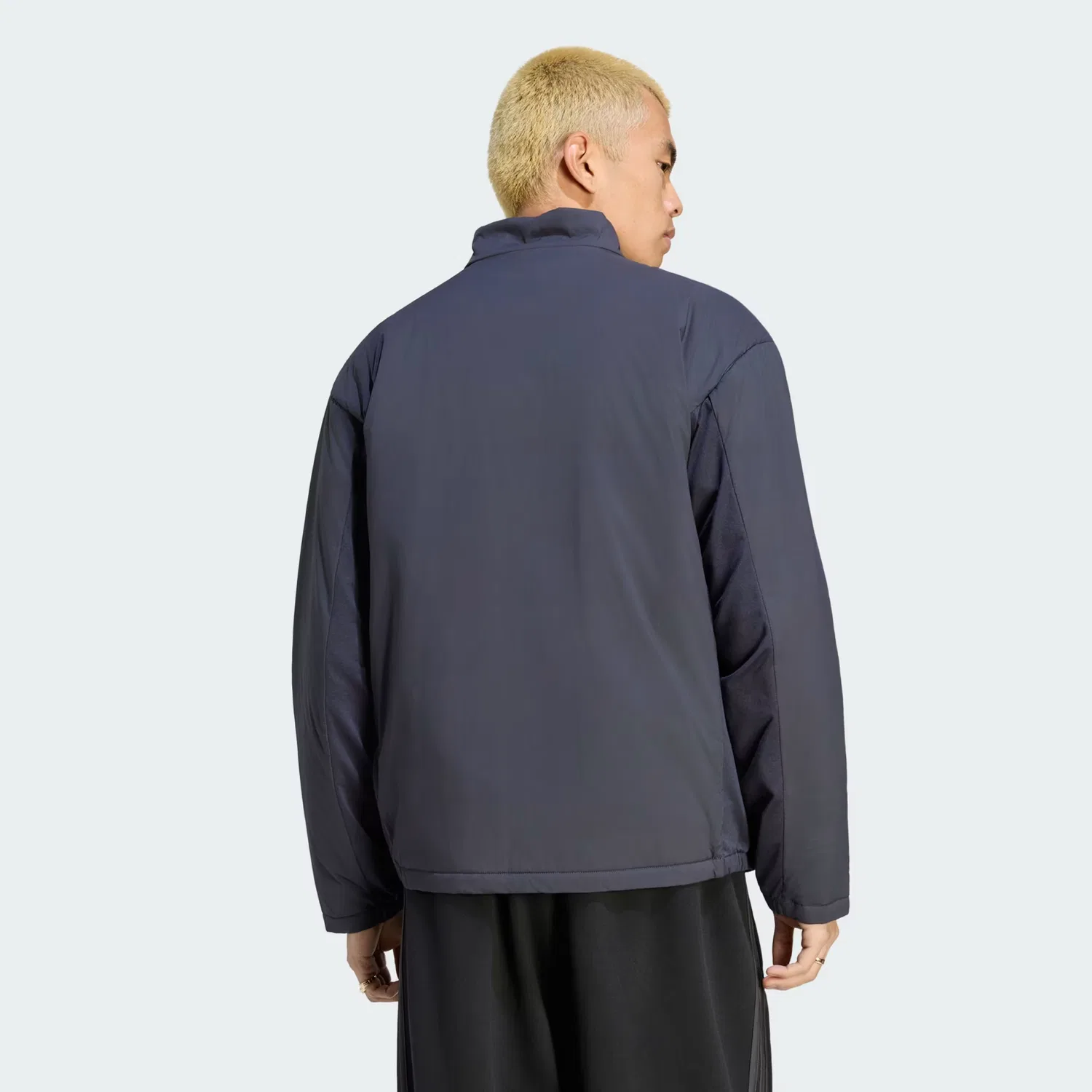 Мужская утепленная куртка на молнии 3-Stripes Adidas Originals, темно-серый — фото 2