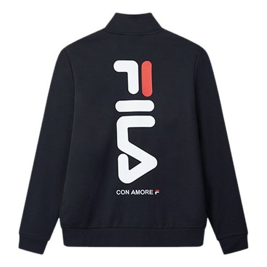 

Куртка sports knit long sleeves jacket blue Fila, синий