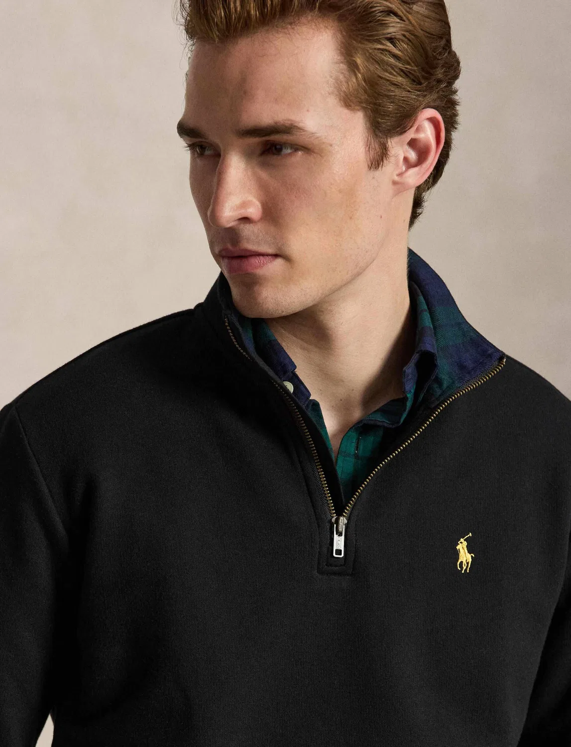 Флисовая кофта с молнией Polo Ralph Lauren, черный — фото 4