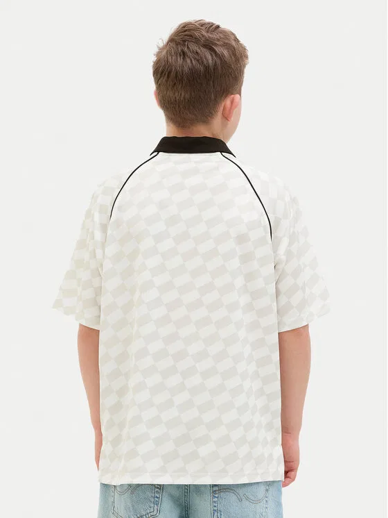 Поло loose fit Jack & Jones Junior, бежевый — фото 3