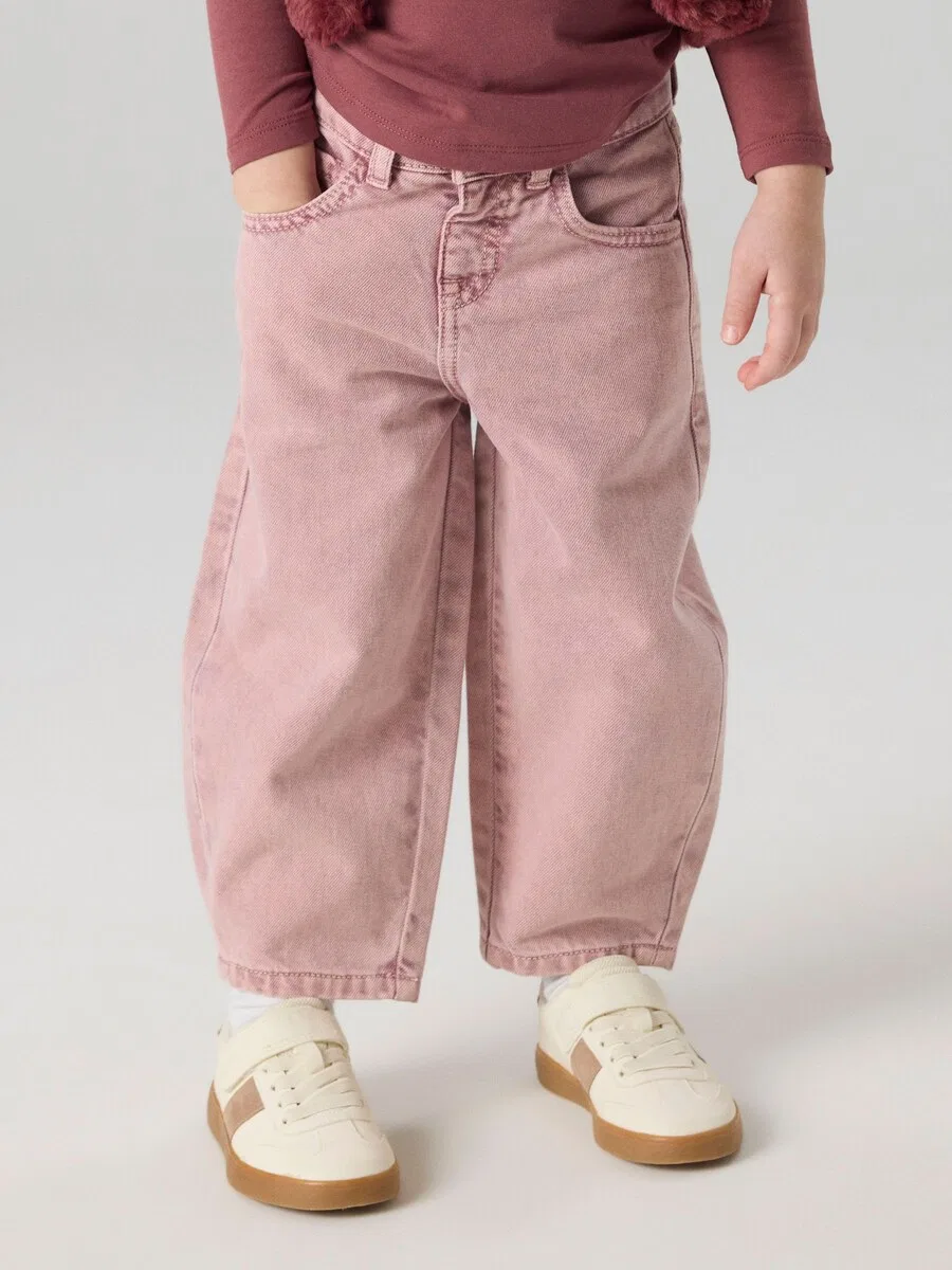 Джинсы NAME IT Barrel Jeans 'NMFBELLA' бордового цвета — фото 2