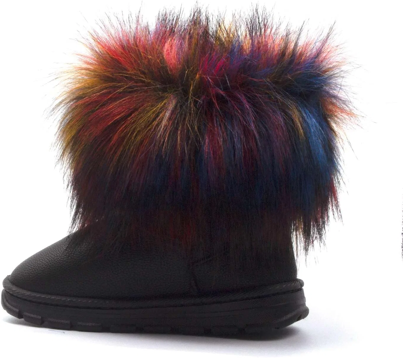 Детские зимние сапоги для девочек с меховой манжетой Jazamé, Black-Fur — фото 2