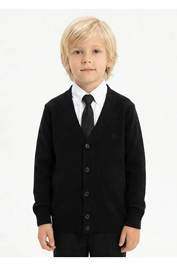 Детский кардиган для мальчиков с длинным рукавом Doctor Junior, Black