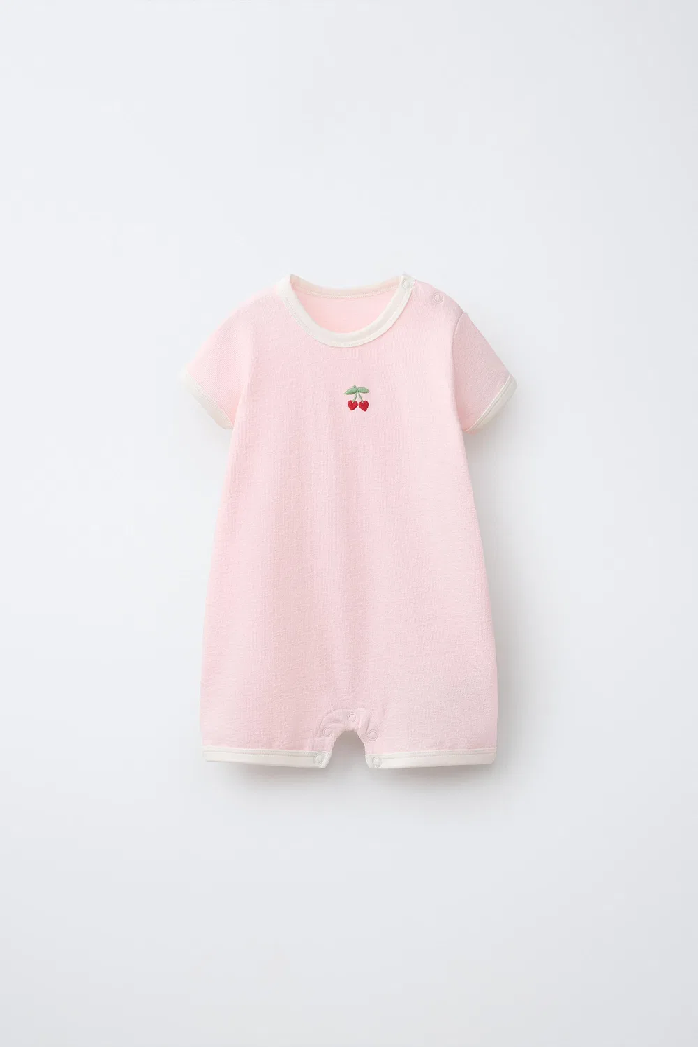 Комплект из двух пижамных комбинезонов вишневого цвета ZARA, Pink — фото 2